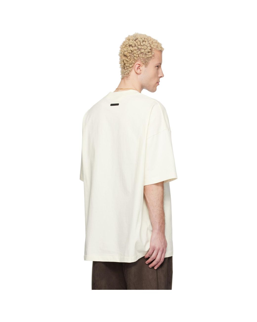 Fear Of God White Off- Signature 90S Short Sleeve T-Shirt for men