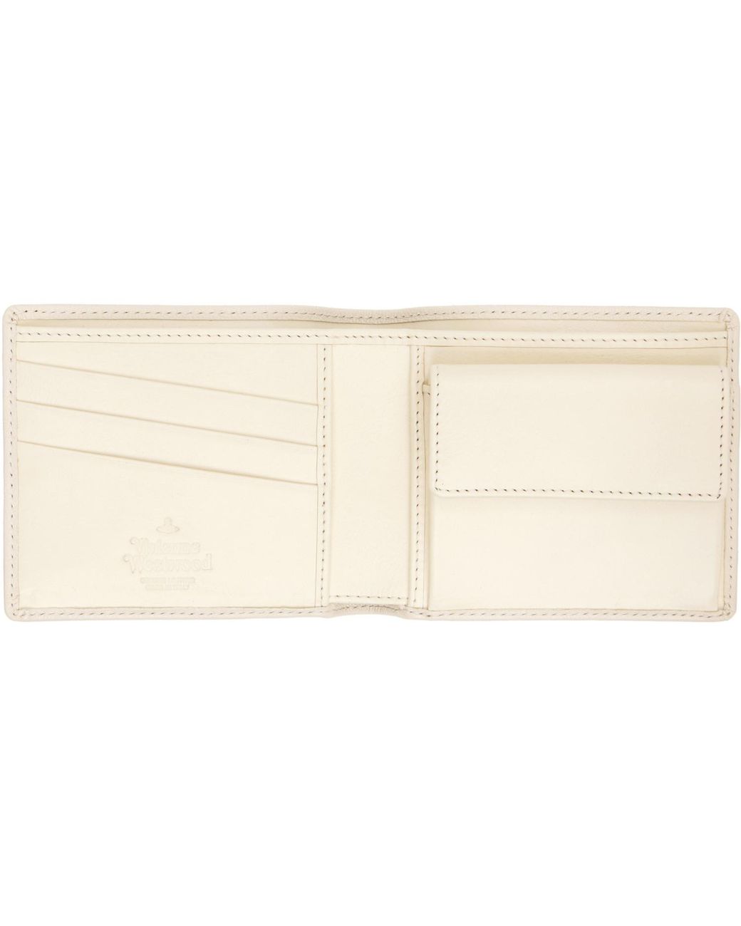 Vivienne Westwood Natural Off- Coin Pocket Wallet for men