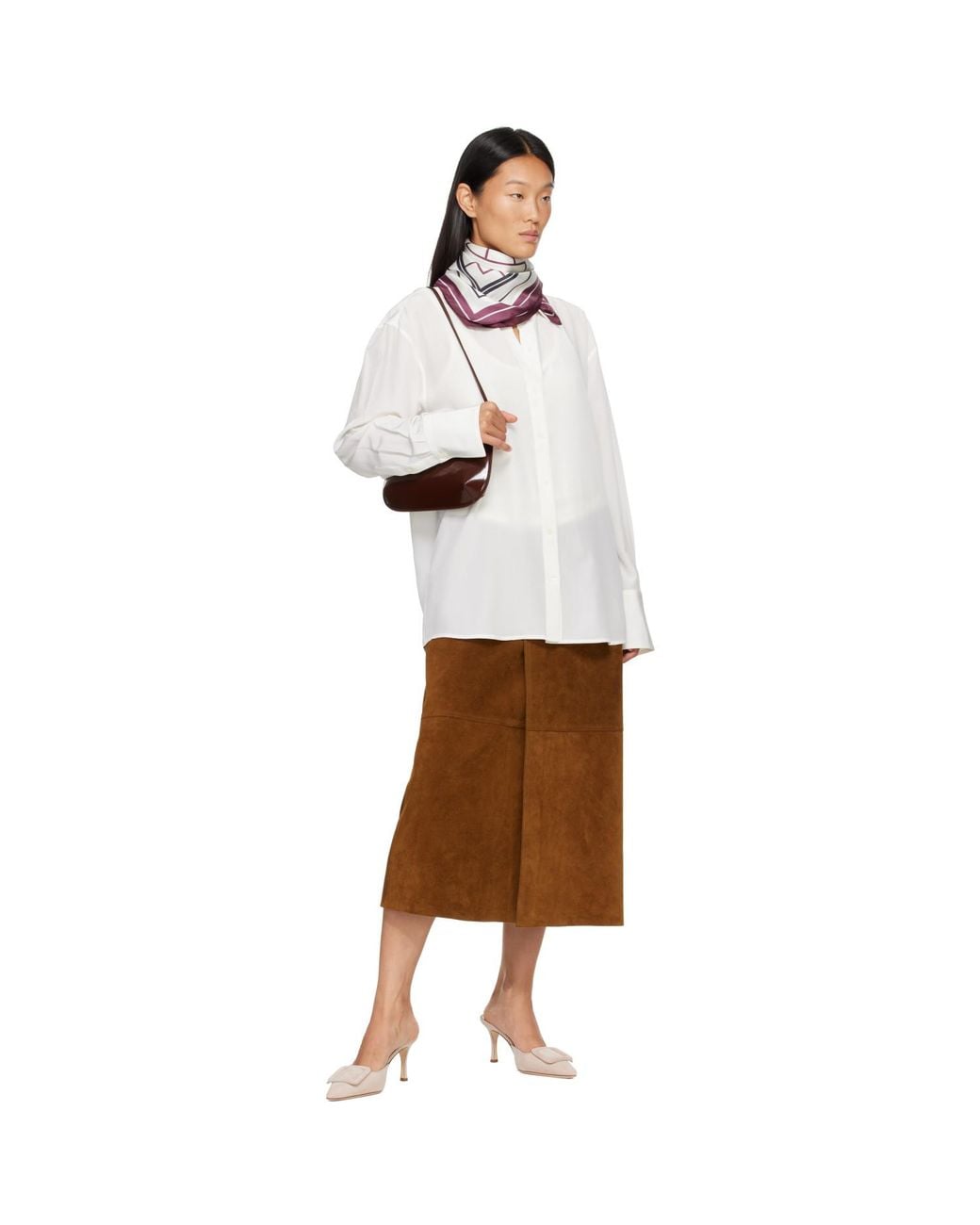 Anine Bing Red York Ab Scarf