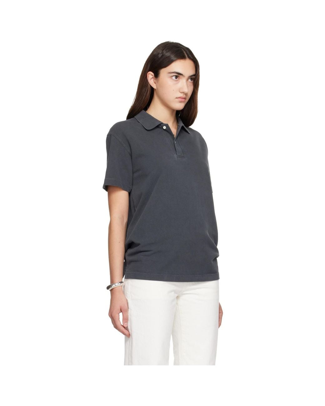 Hanover Blue Sunwashed Staple Polo