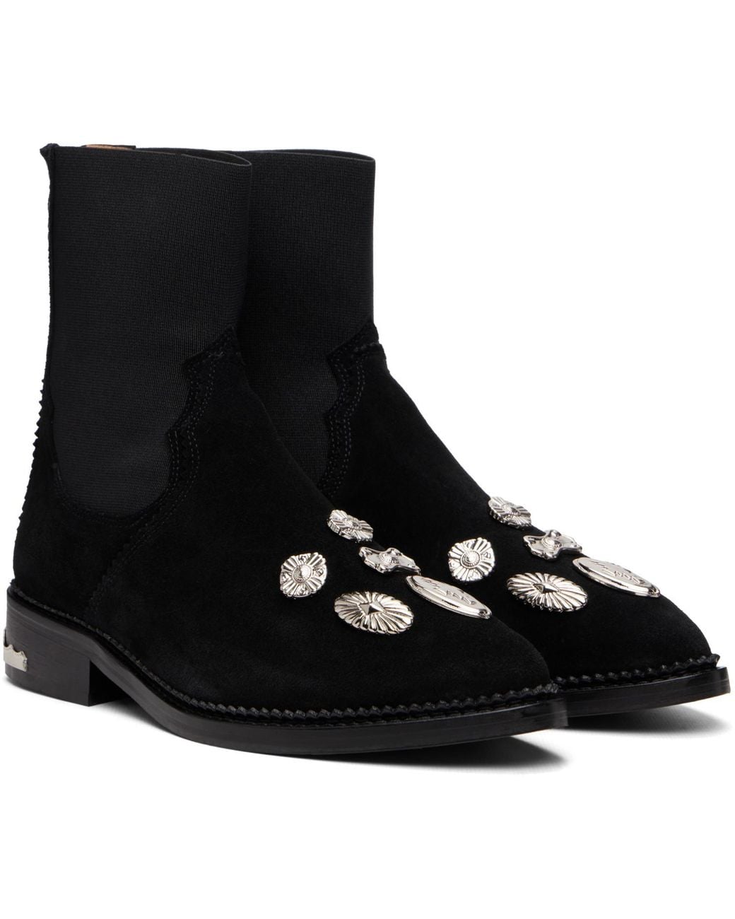 Toga Black Suede Boots