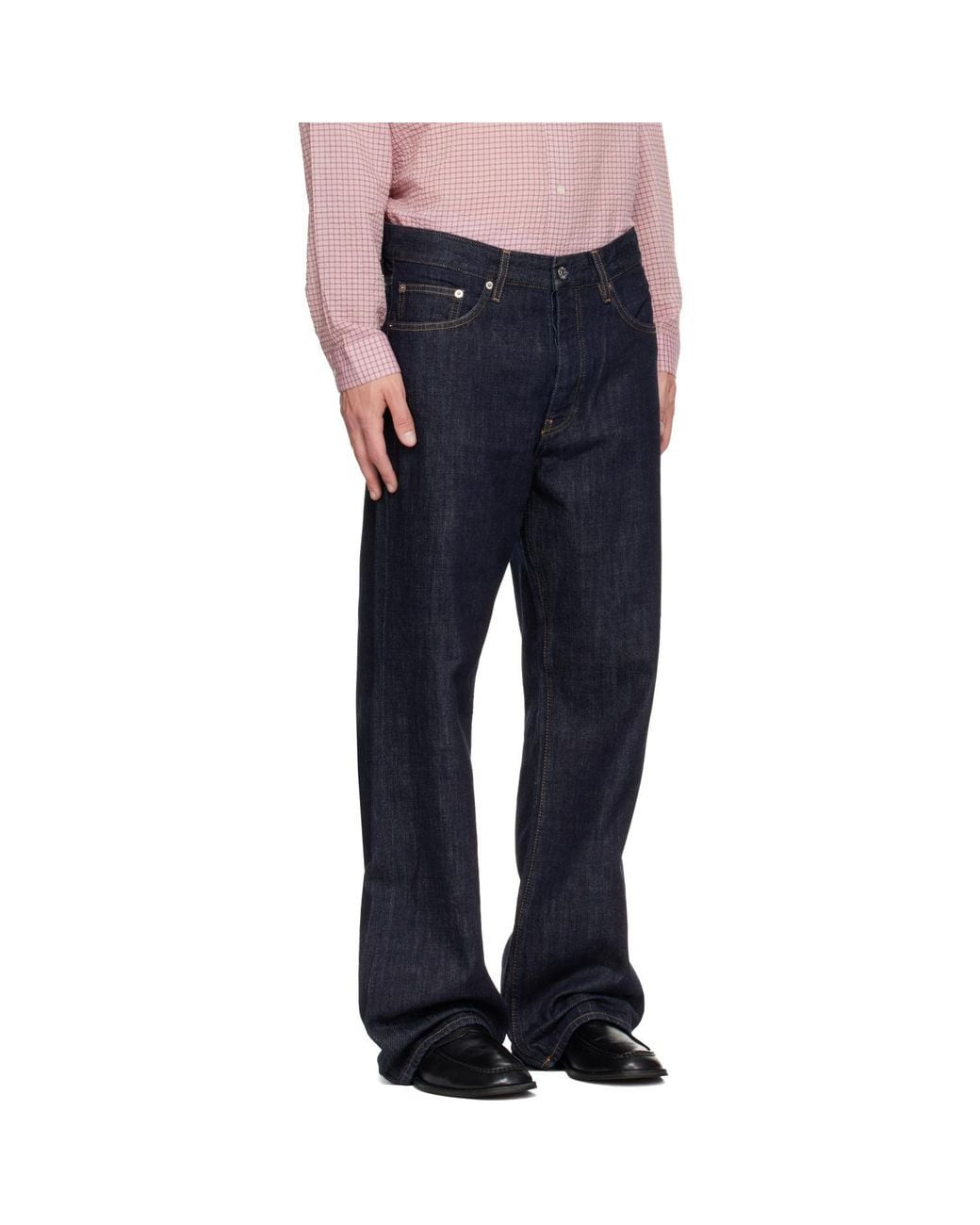 sunflower Blue Relaxed Boot Jeans for men