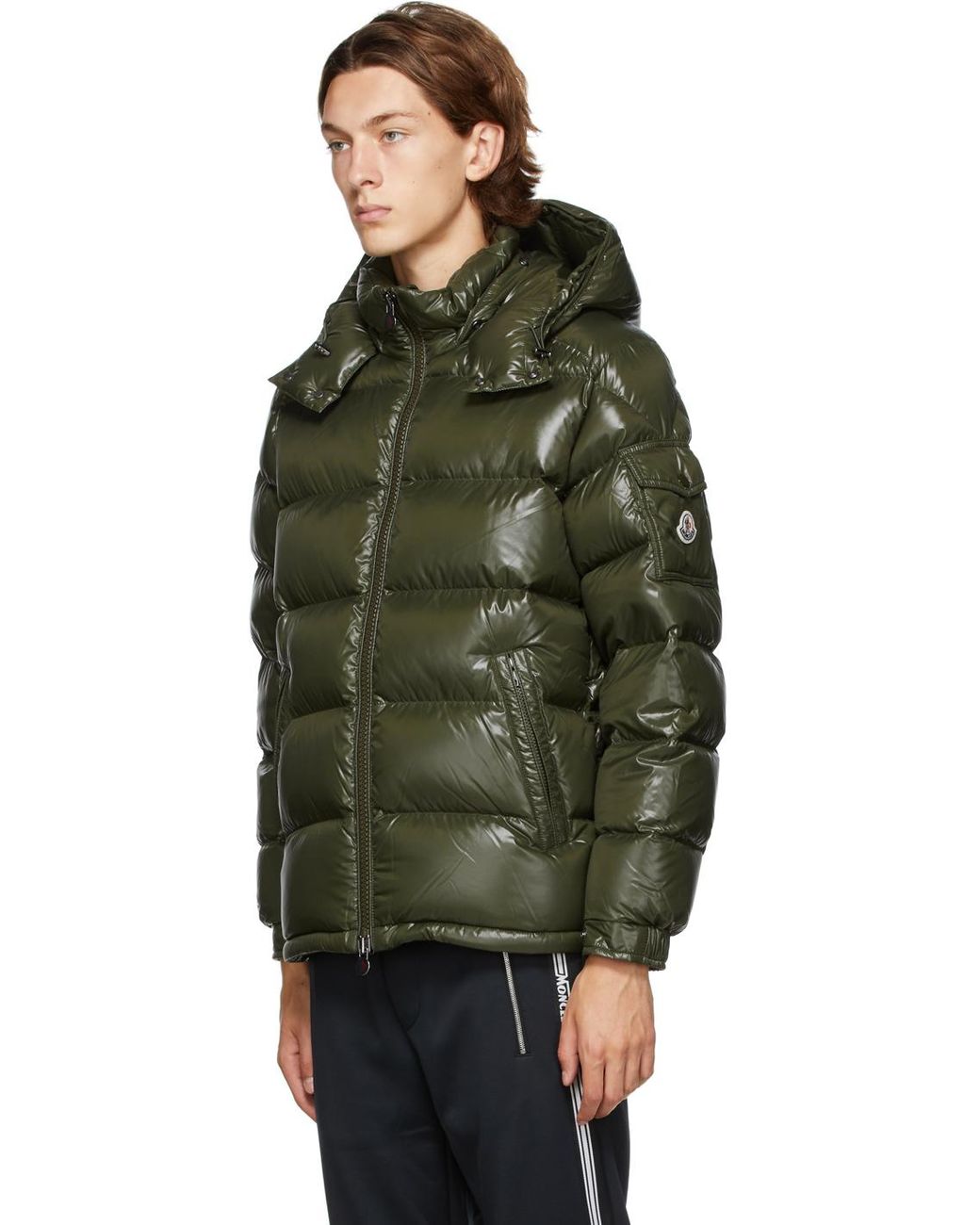 moncler jacket olive green