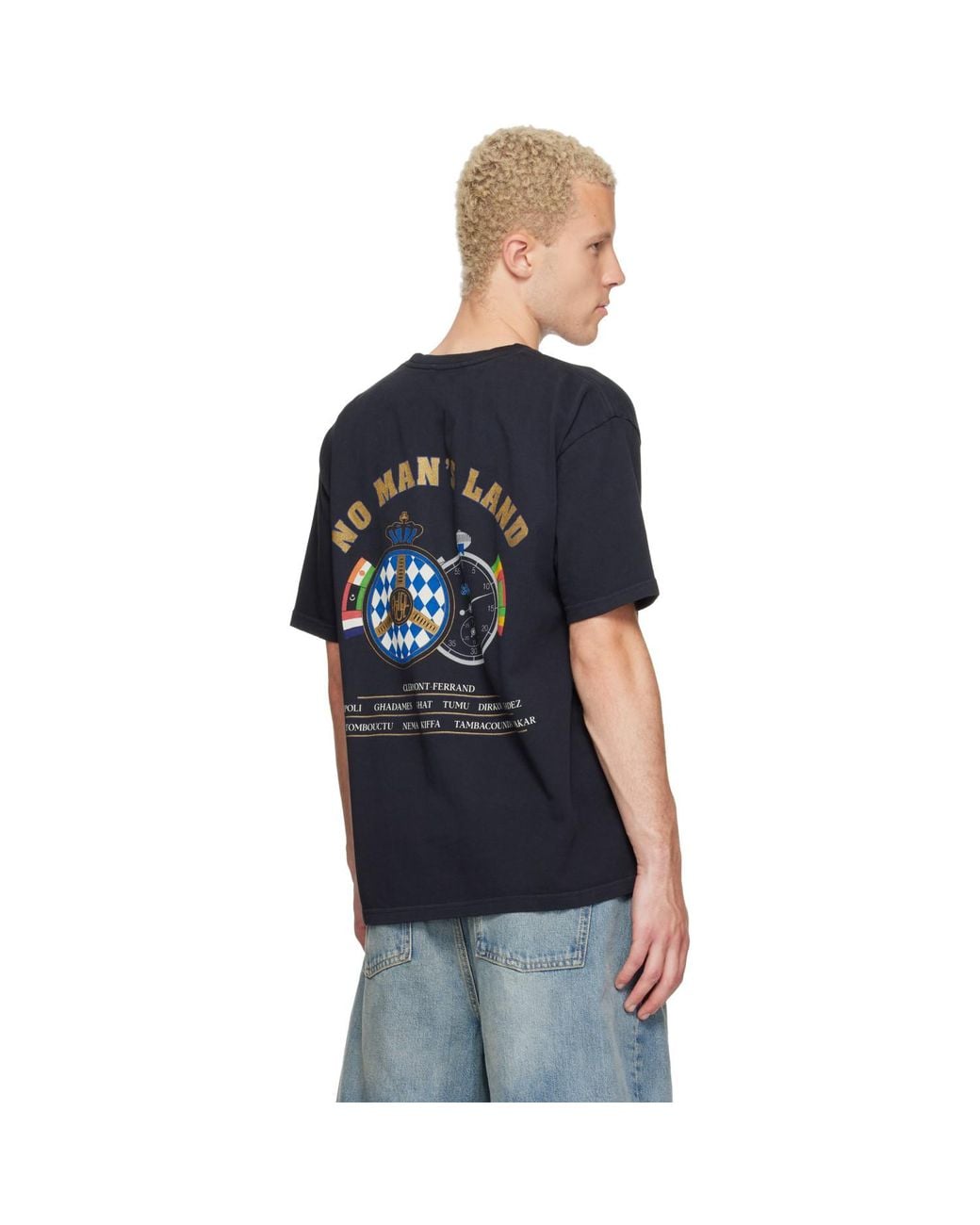 Rhude Blue Chrono T-Shirt for men