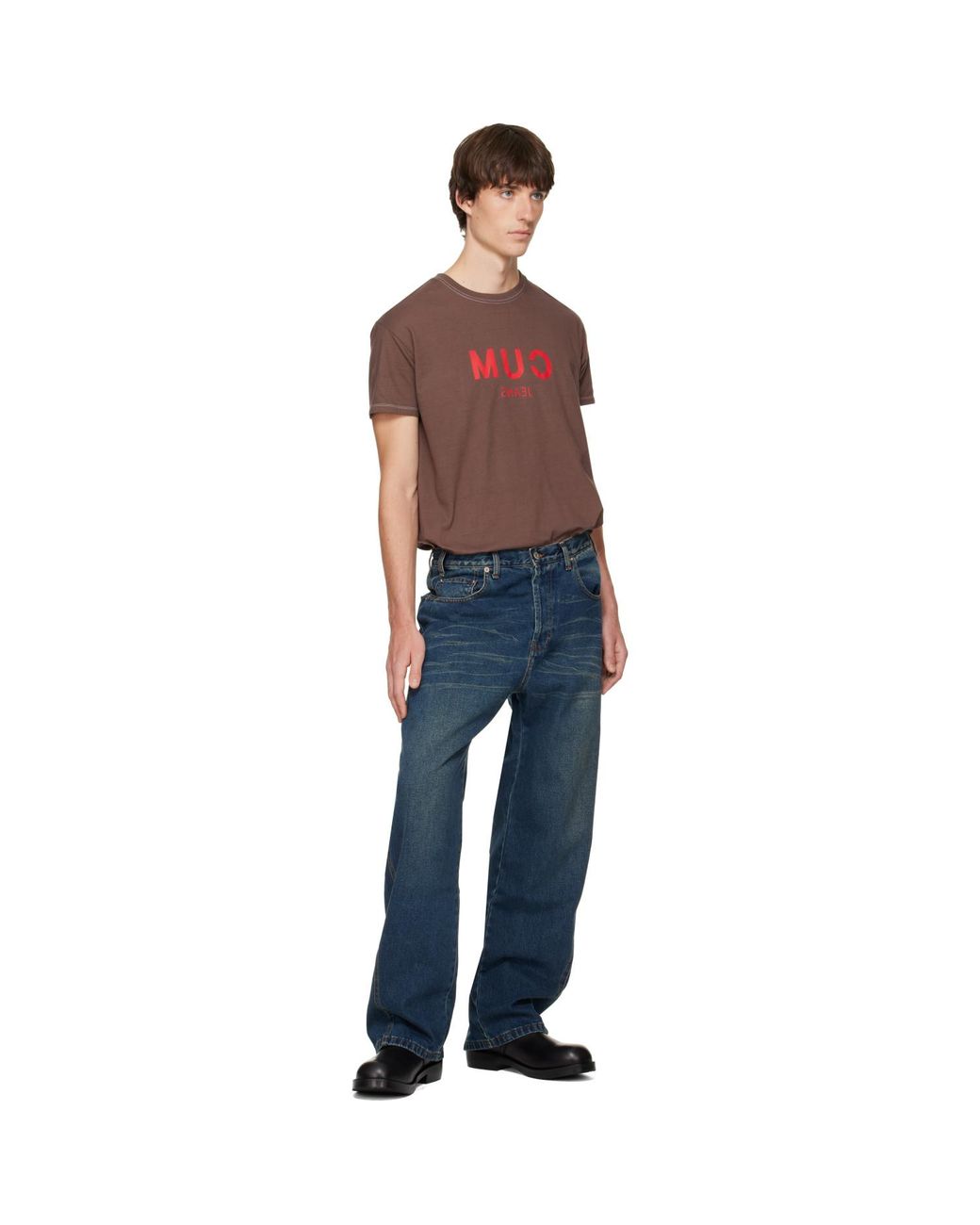 Edward Cuming Blue Side-Dart Jeans for men