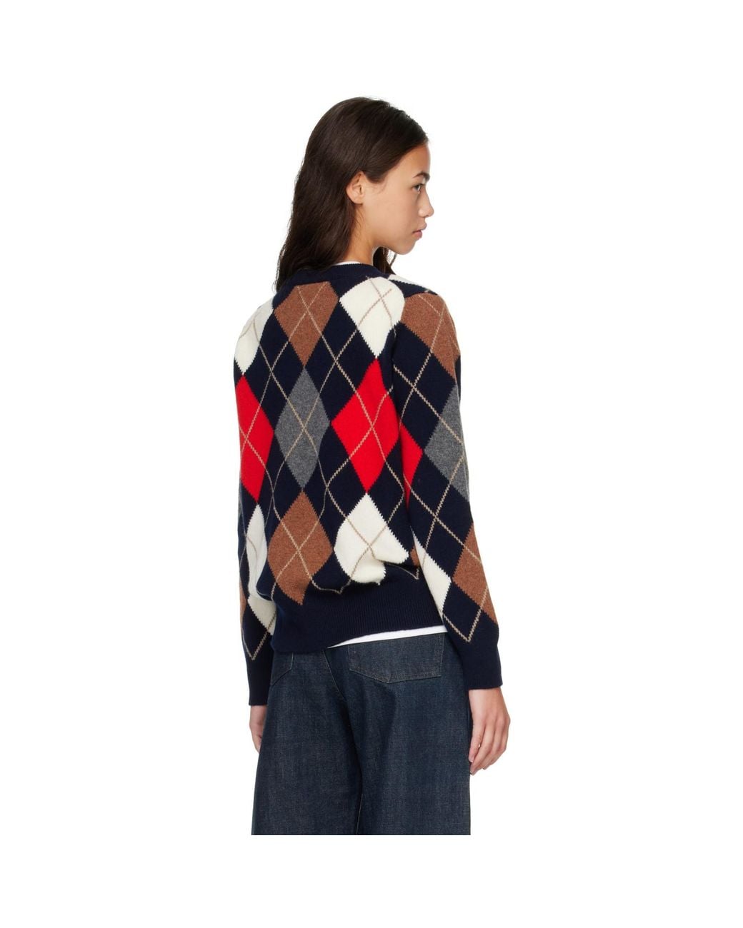 &Daughter Red Ava Crewneck Sweater