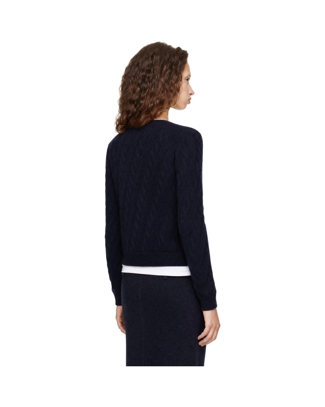 ShuShu/Tong Blue Cable Knit Cardigan