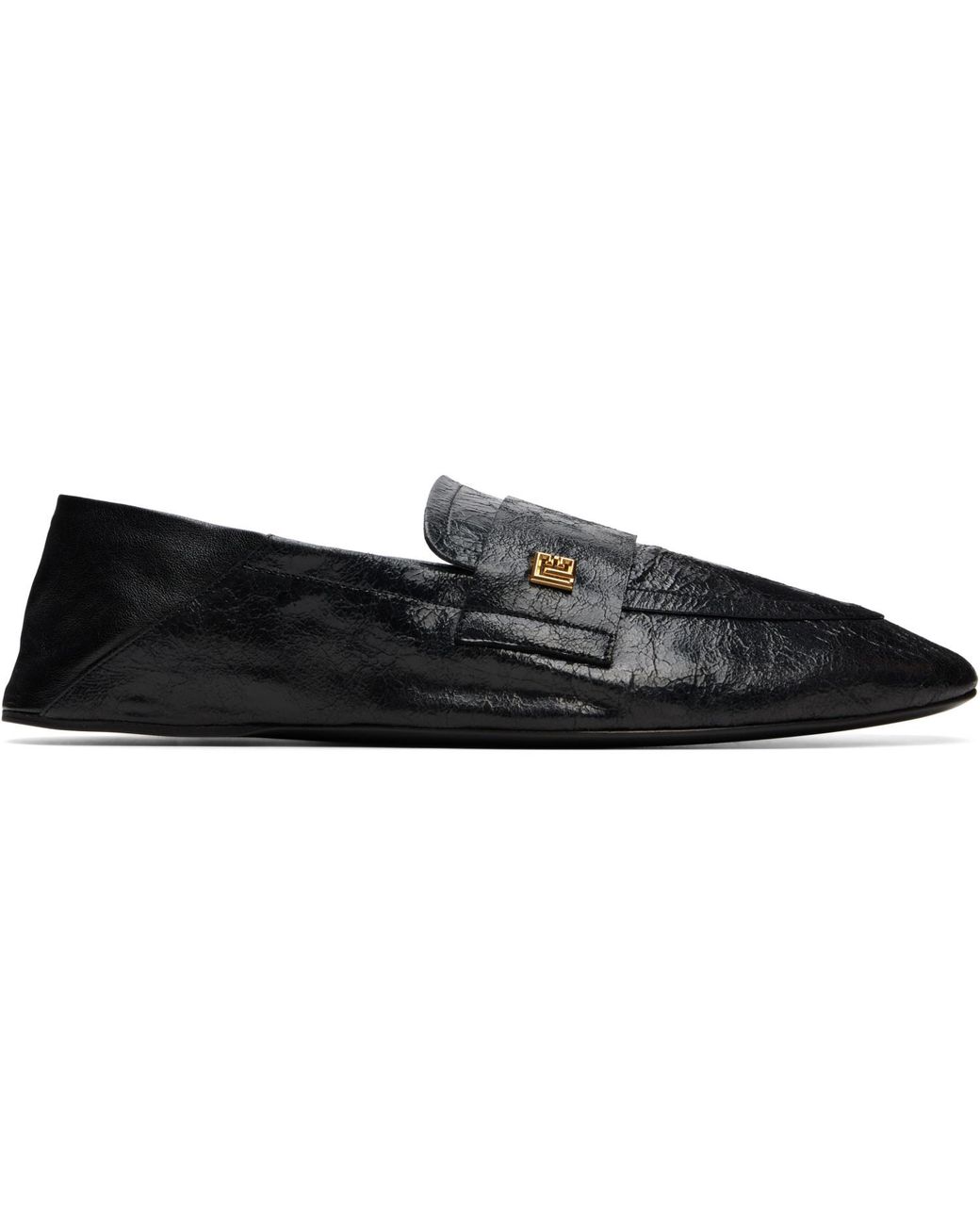 Balmain Black Flat Loafers for men