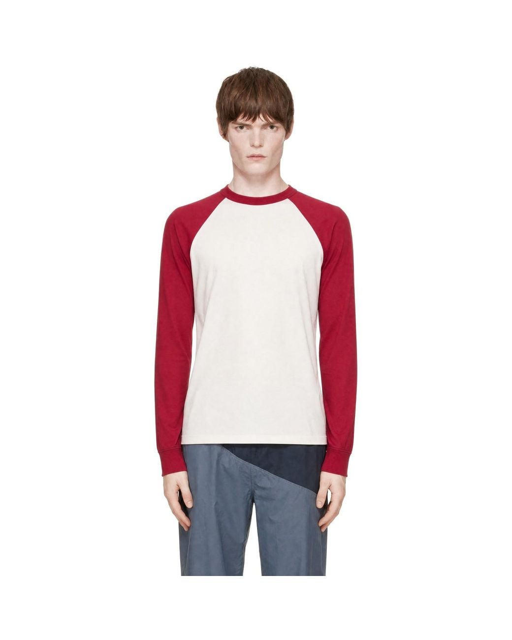 GIMAGUAS Red Samuel Long Sleeve T-Shirt for men