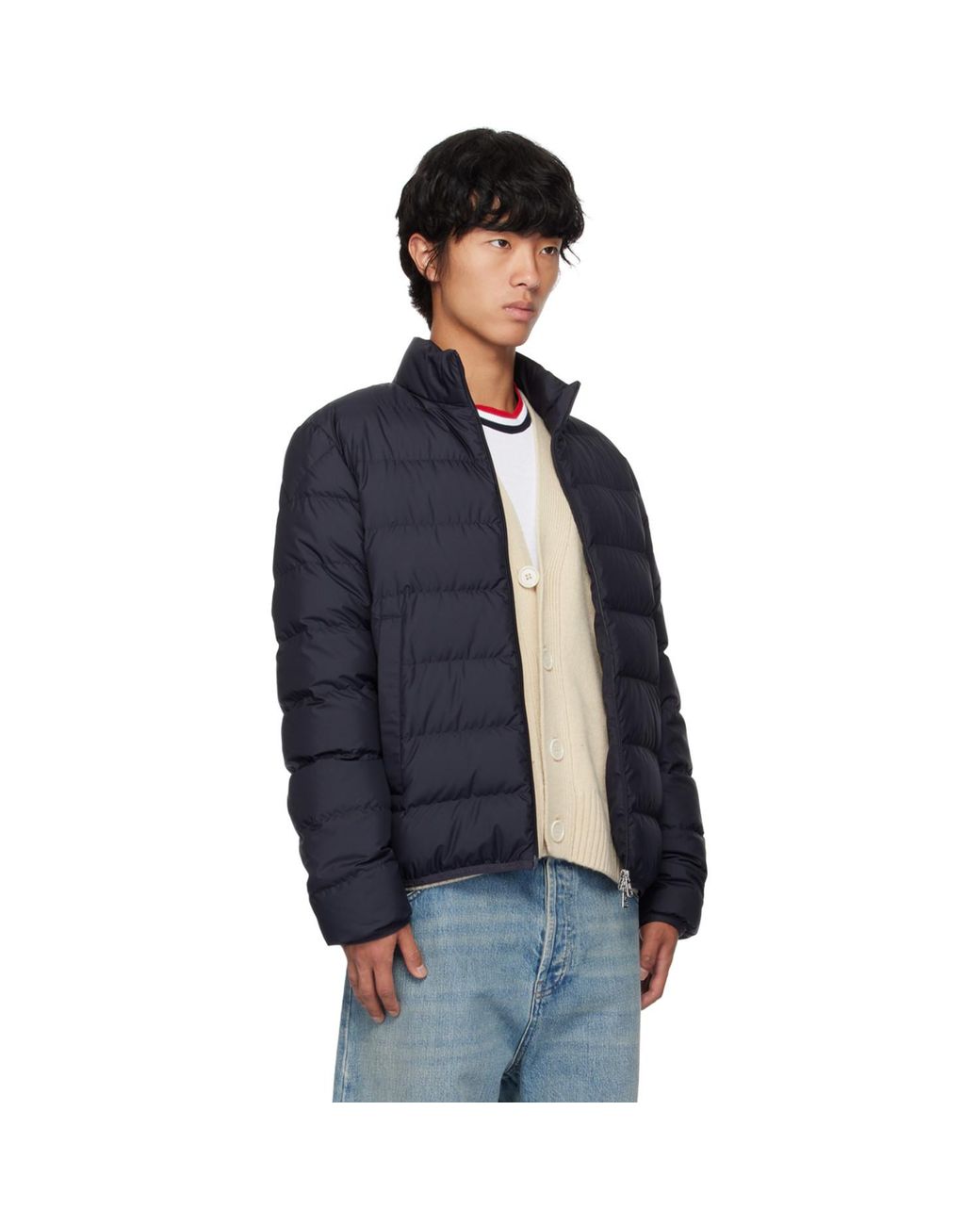 Moncler Blue Baudinet Down Jacket for men