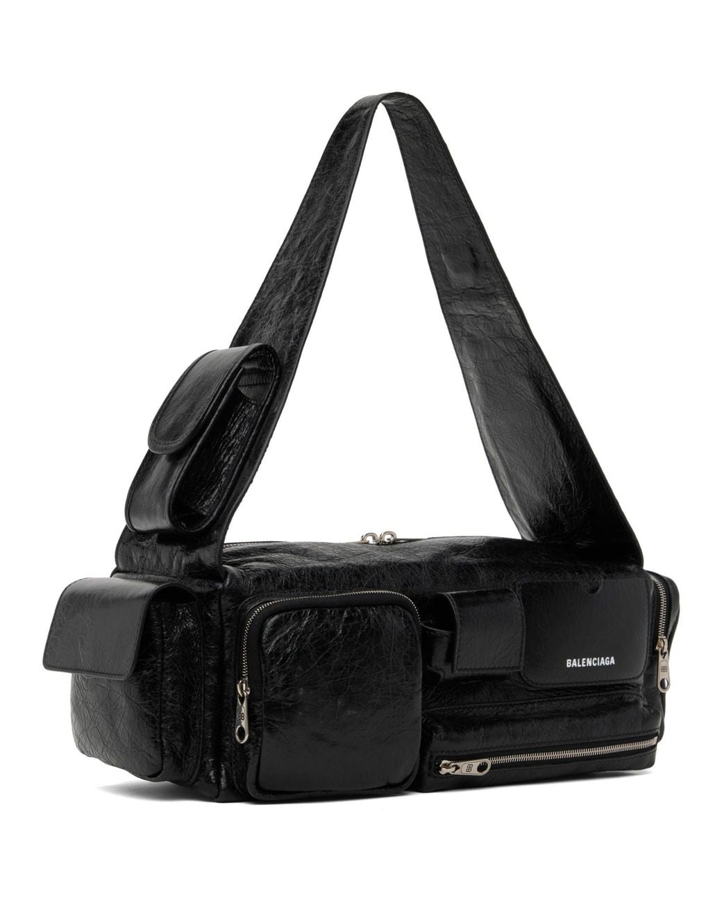 Balenciaga Black Superbusy Small Sling Bag for men