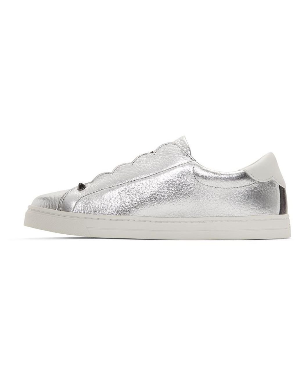 fendi sneakers silver