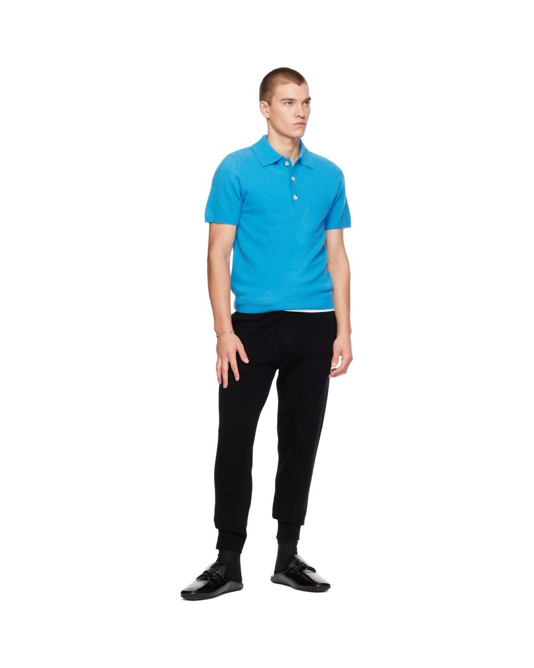 Entire studios Black Slim Knit Sweatpants for men