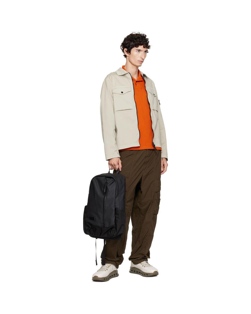 Master Piece Black Slick M Backpack for men