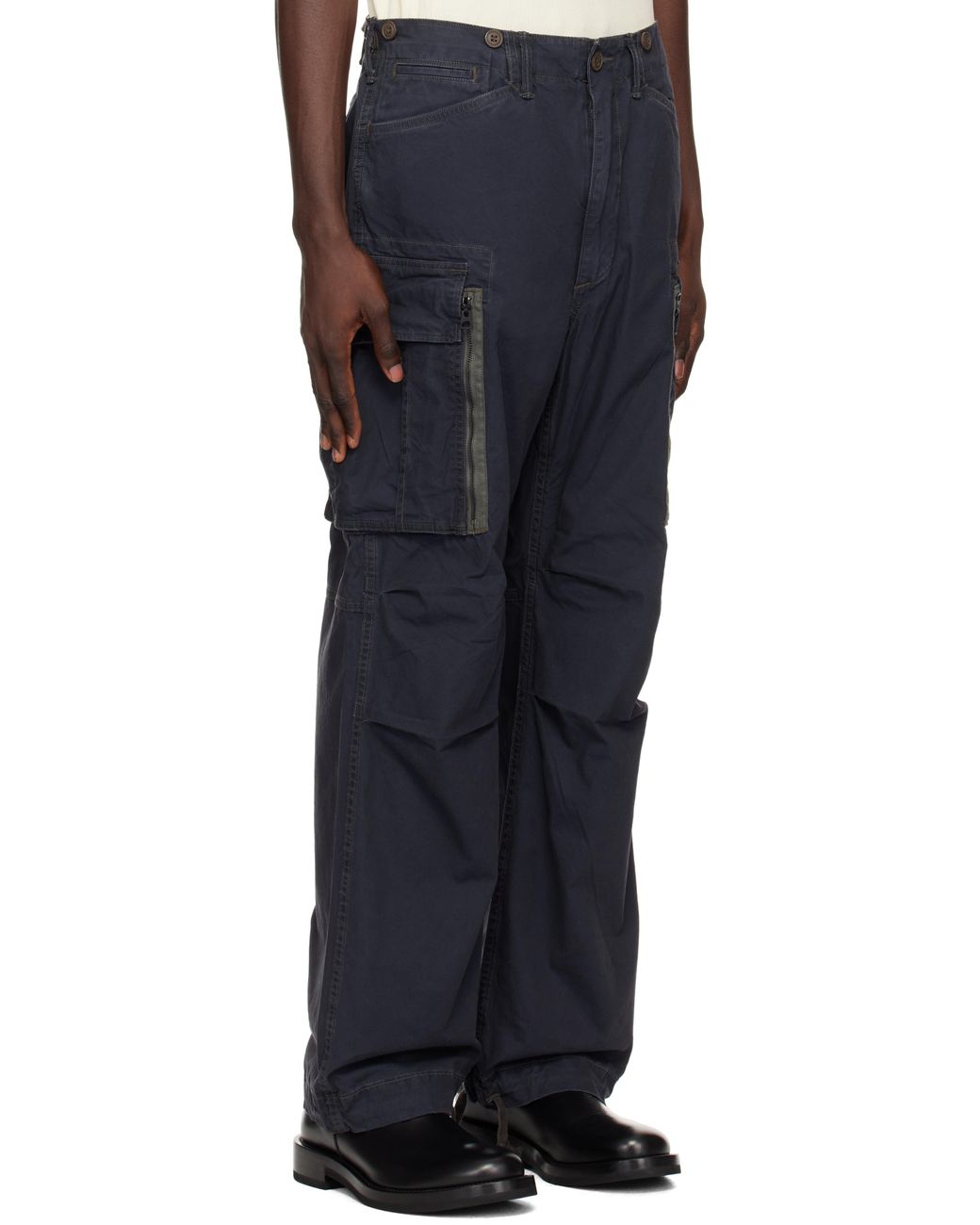 【関税込み】RRL ブラック Surplus ポプリン カーゴパンツ 三越伊勢丹 | DOUBLE RL RALPH LAUREN/ダブル アール エル