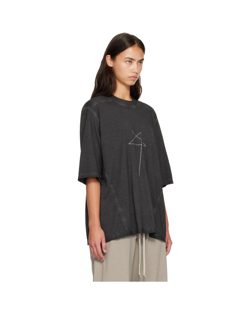 Rick Owens Black Tower Walrus T-Shirt