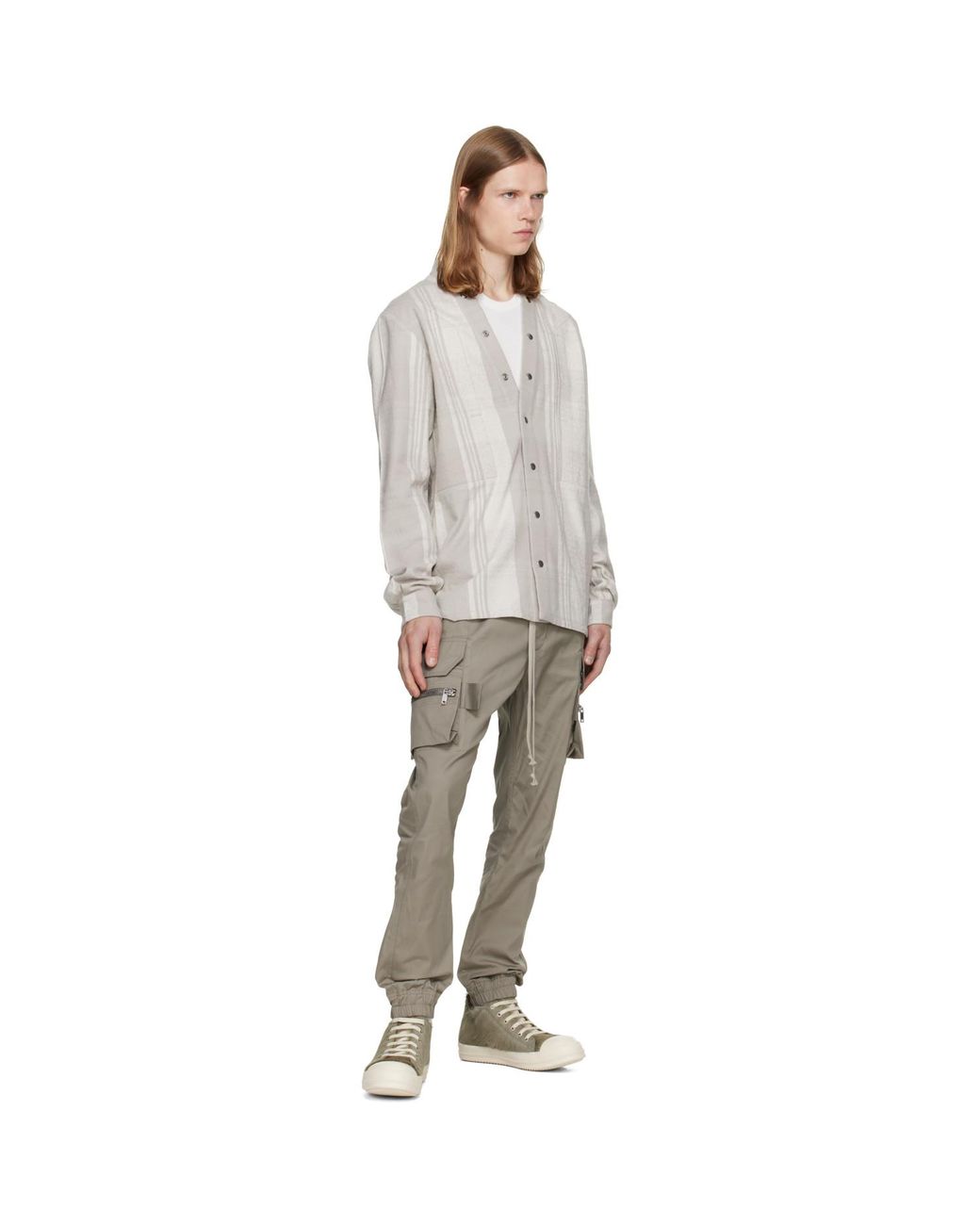 Rick Owens Gray Tower Low Sneaks Sneakers for men