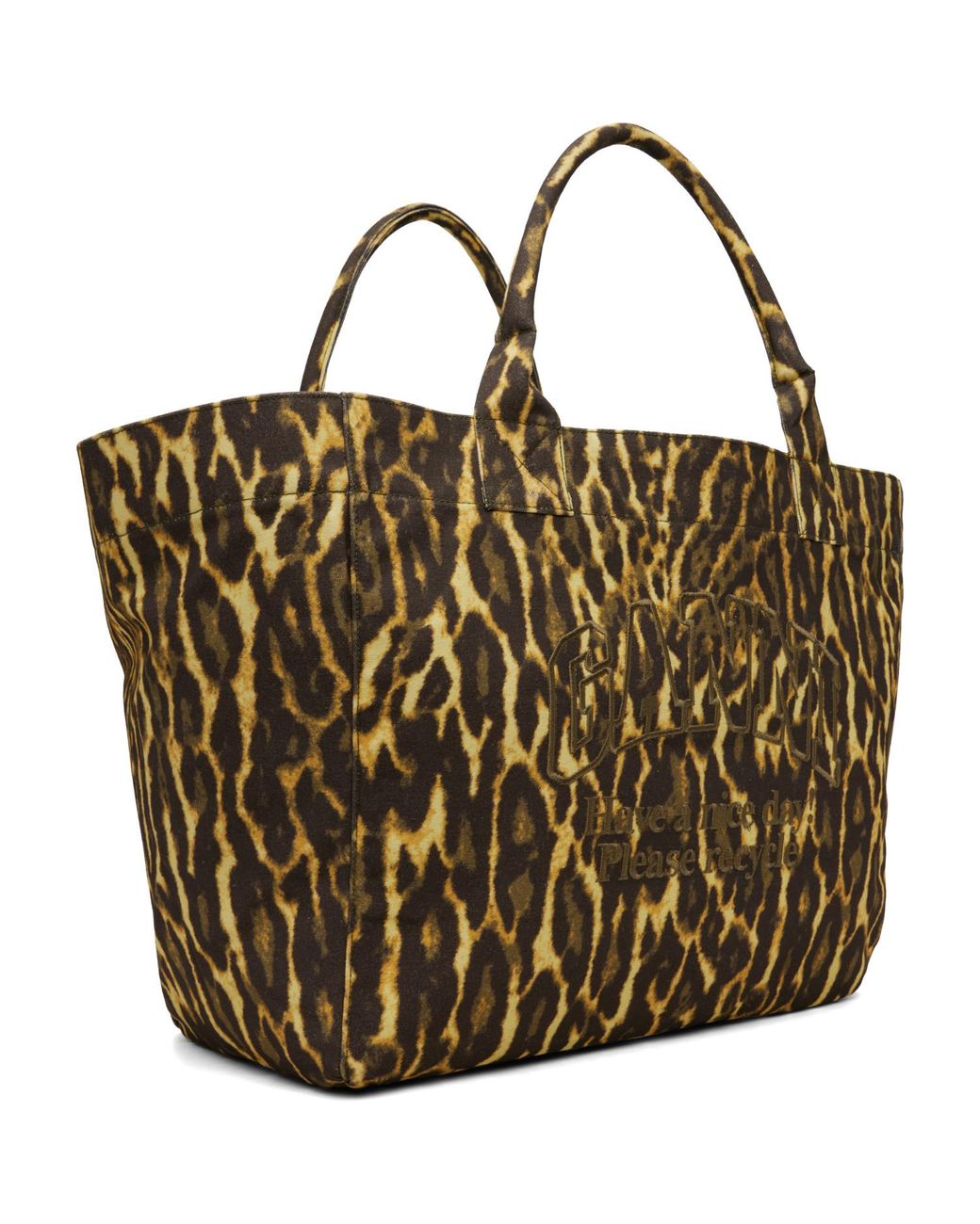 Ganni Metallic Xxl Tote