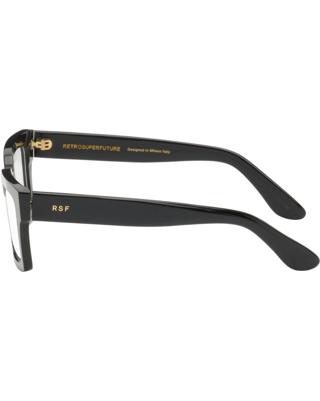 Retrosuperfuture Black 'Numero 144' Glasses for men