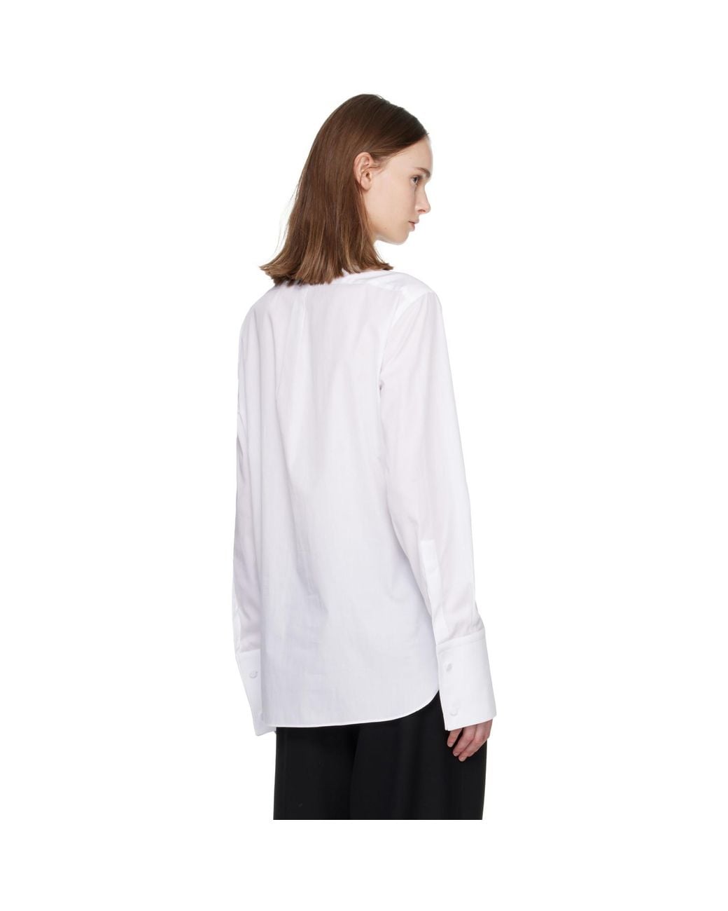 Tom Ford White Fine Cotton Tuxedo Shirt