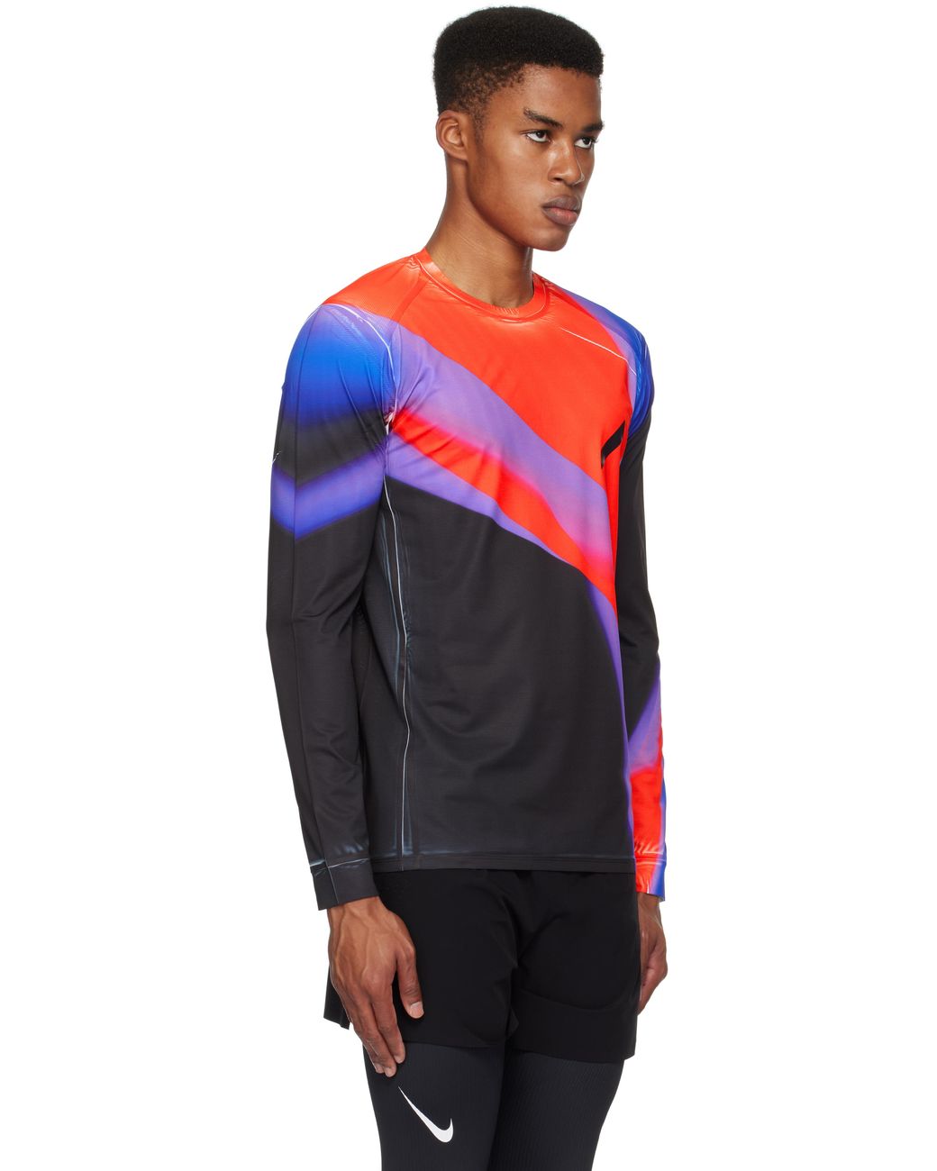 SOAR RUNNING Printed Tech 長袖Tシャツ Long Sleeve Printed Tech T in Rainbow ~ Windthrow