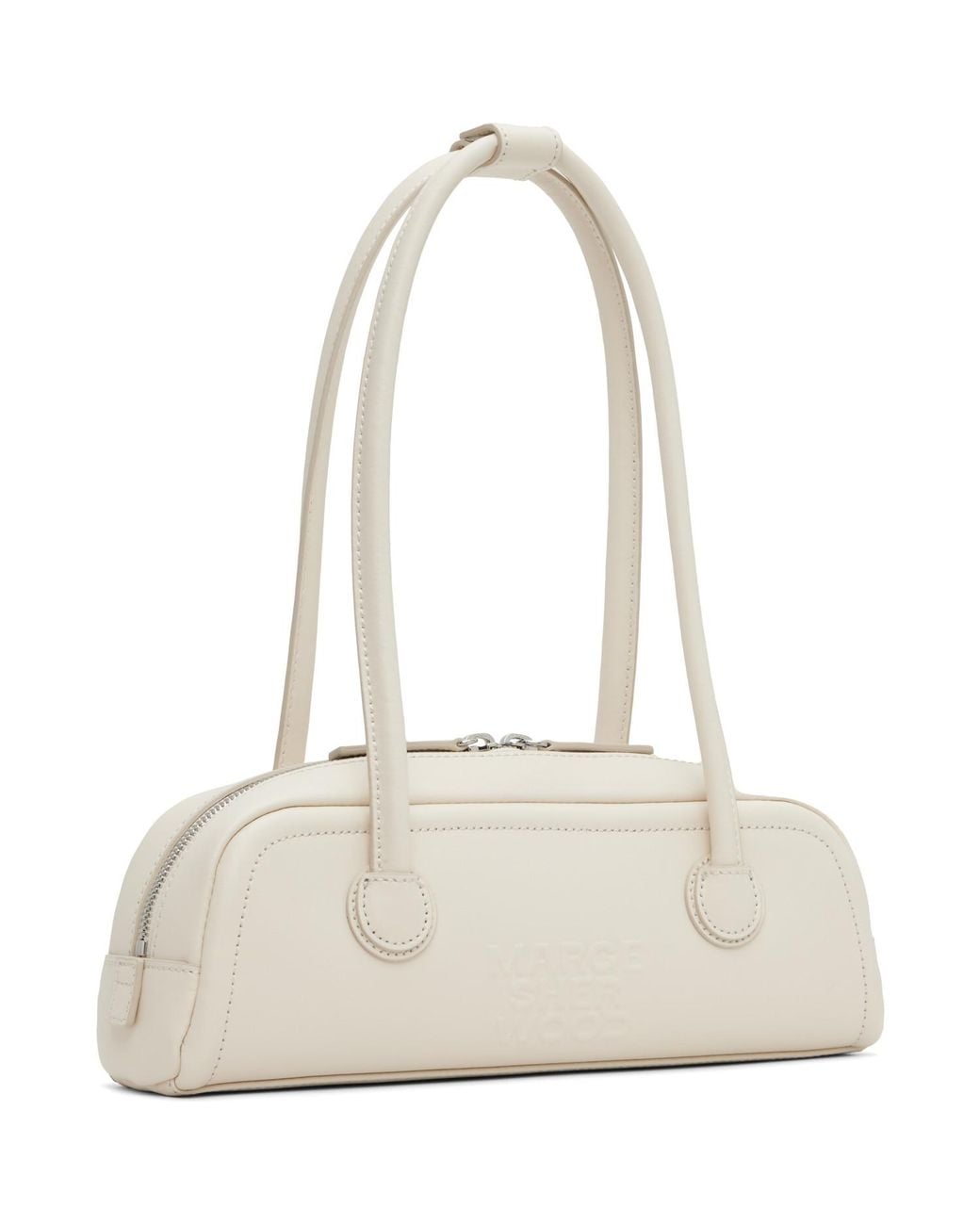 MARGE SHERWOOD White Soft Boston Ew Mini Bag
