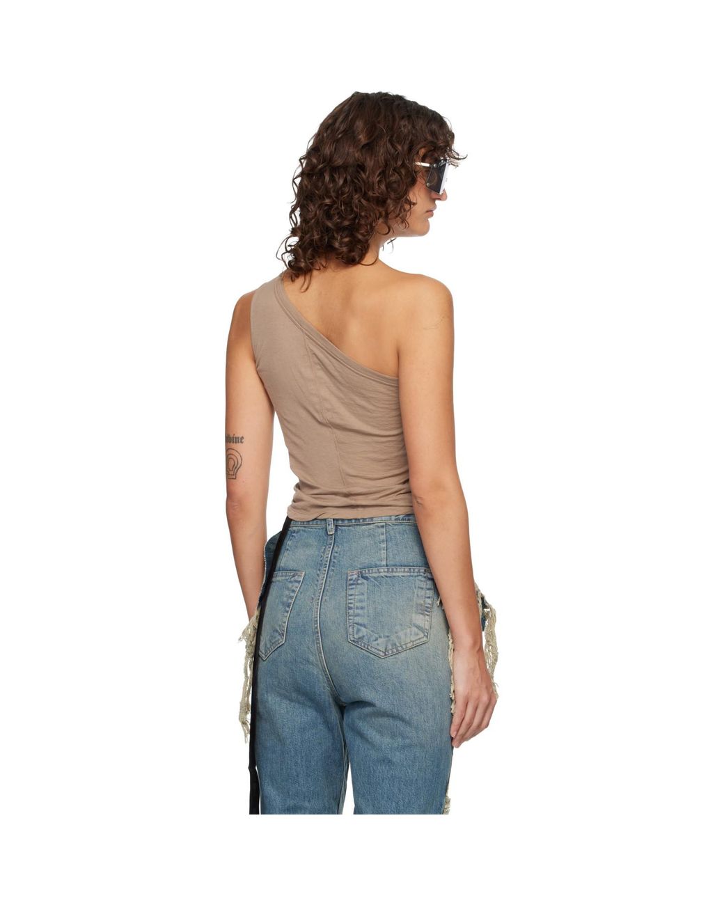 Rick Owens Blue Taupe Temple Sl Ziggy Top