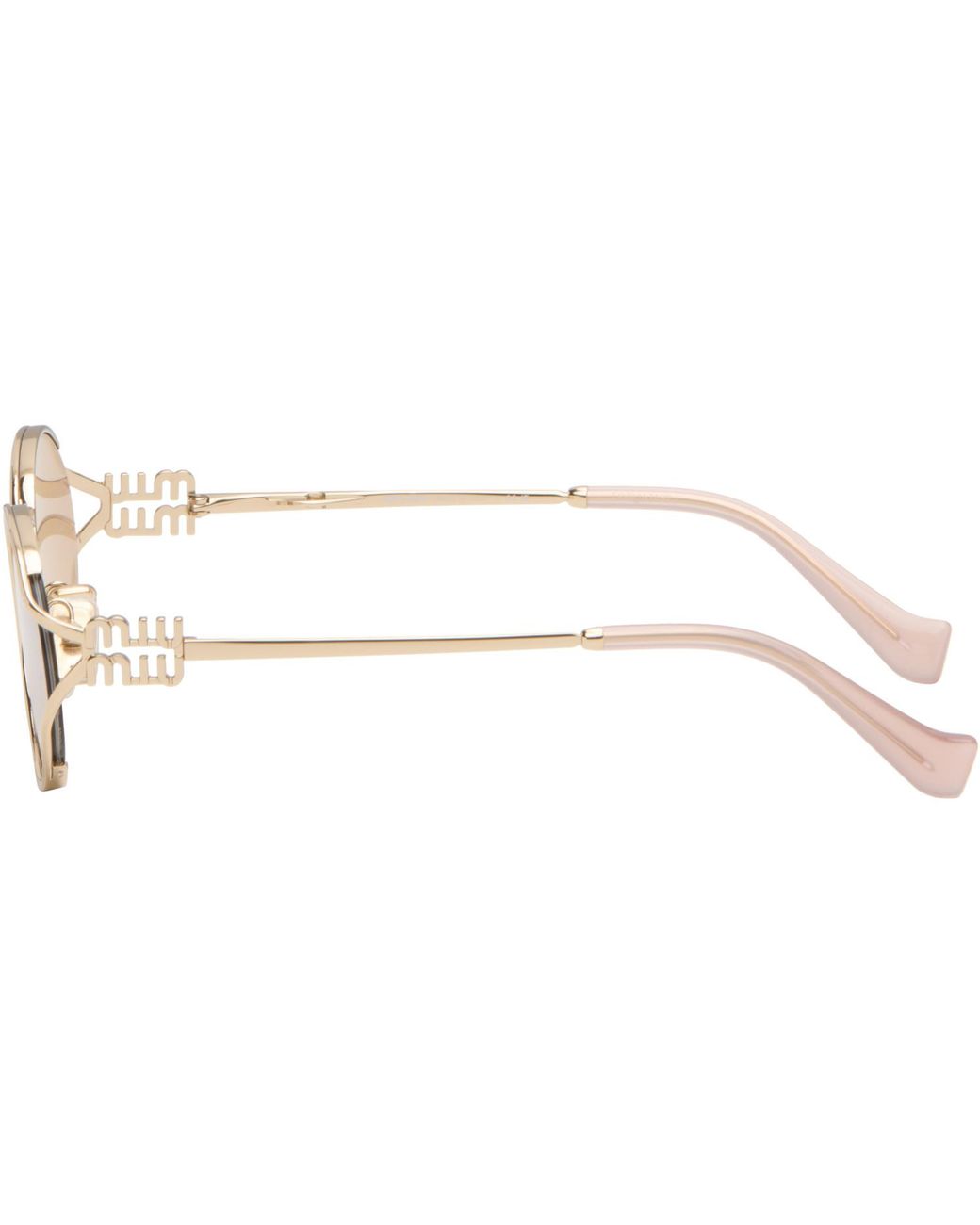 Miu Miu Pink 'Miu Miu Logo' Sunglasses