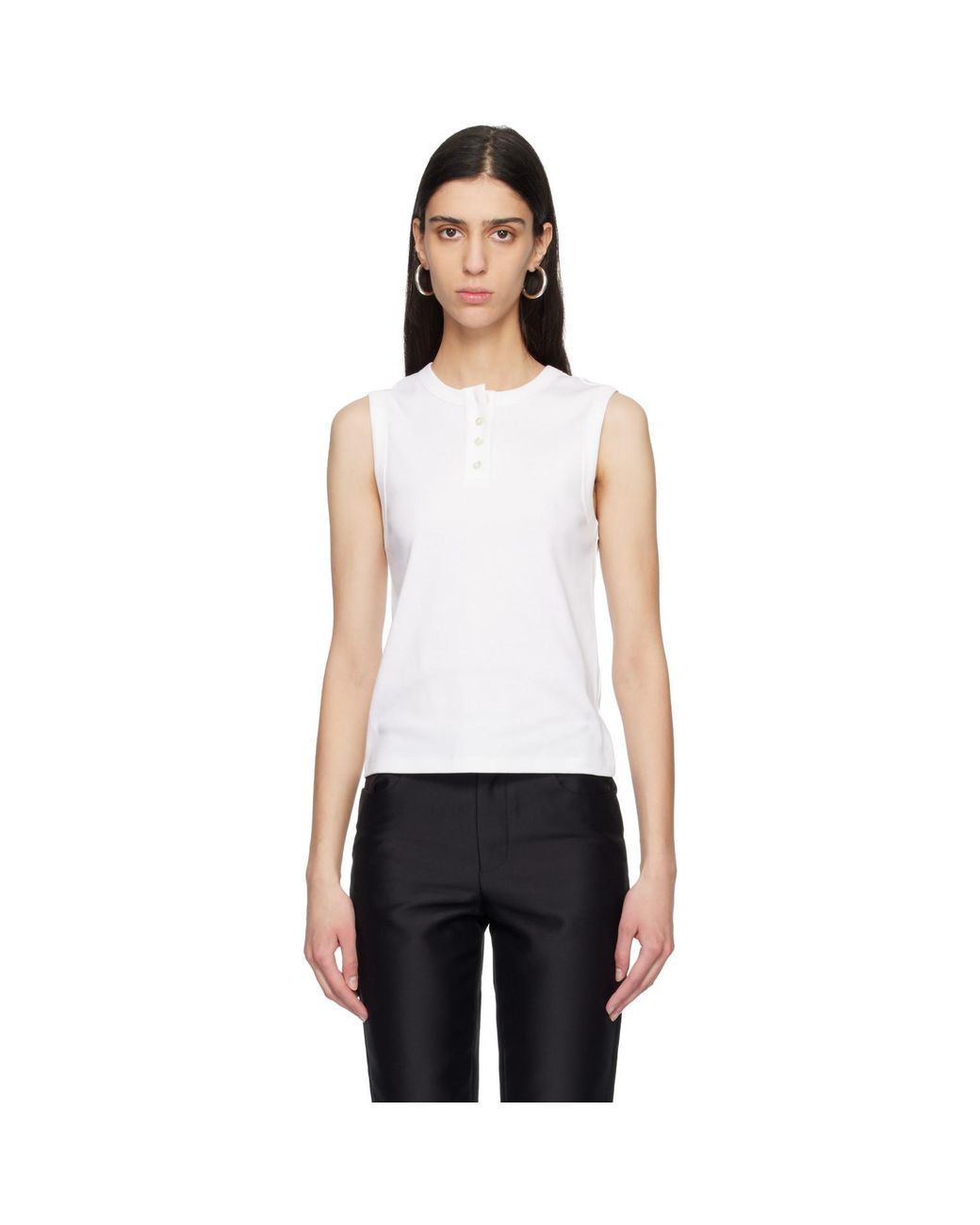 Flore Flore White Jess Tank Top