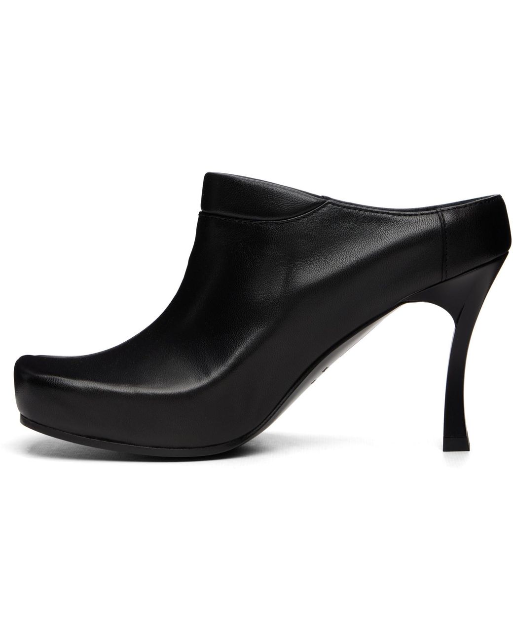 Balenciaga Black Scholl Edition Sheepskin Mule Heels
