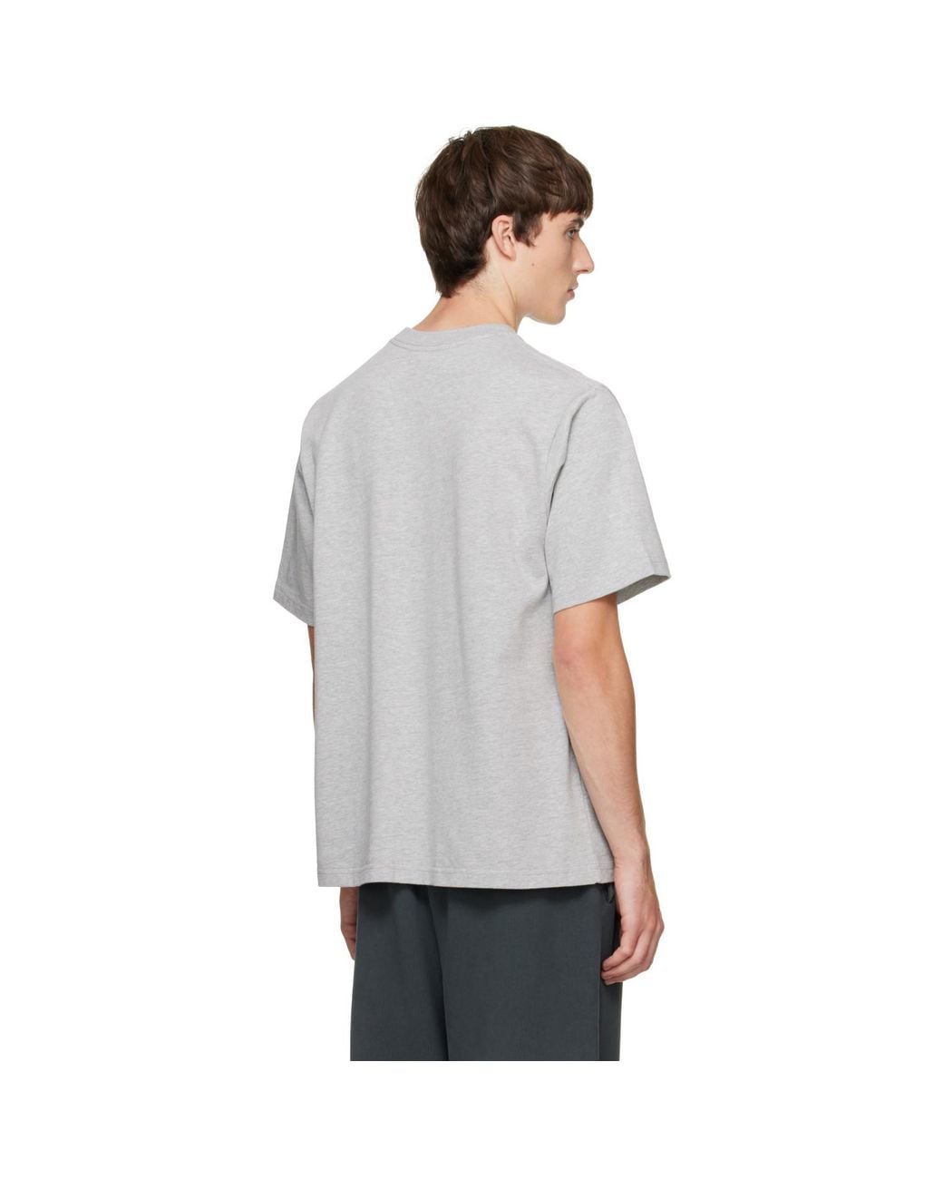 Willy Chavarria Gray 'Eternal Fashion Creations' Standard T-Shirt for men