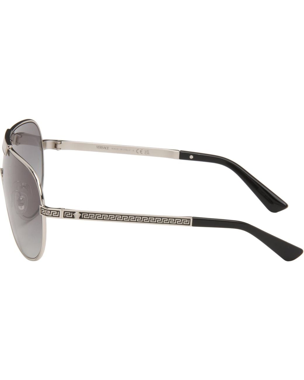 Versace Gray Greca Sunglasses