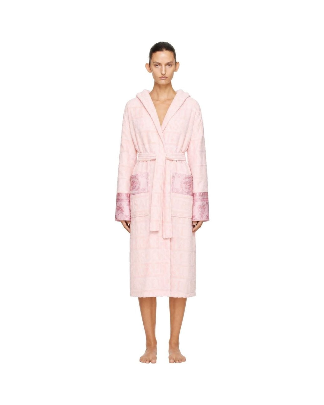 Versace Pink 'I Heart Baroque' Bathrobe