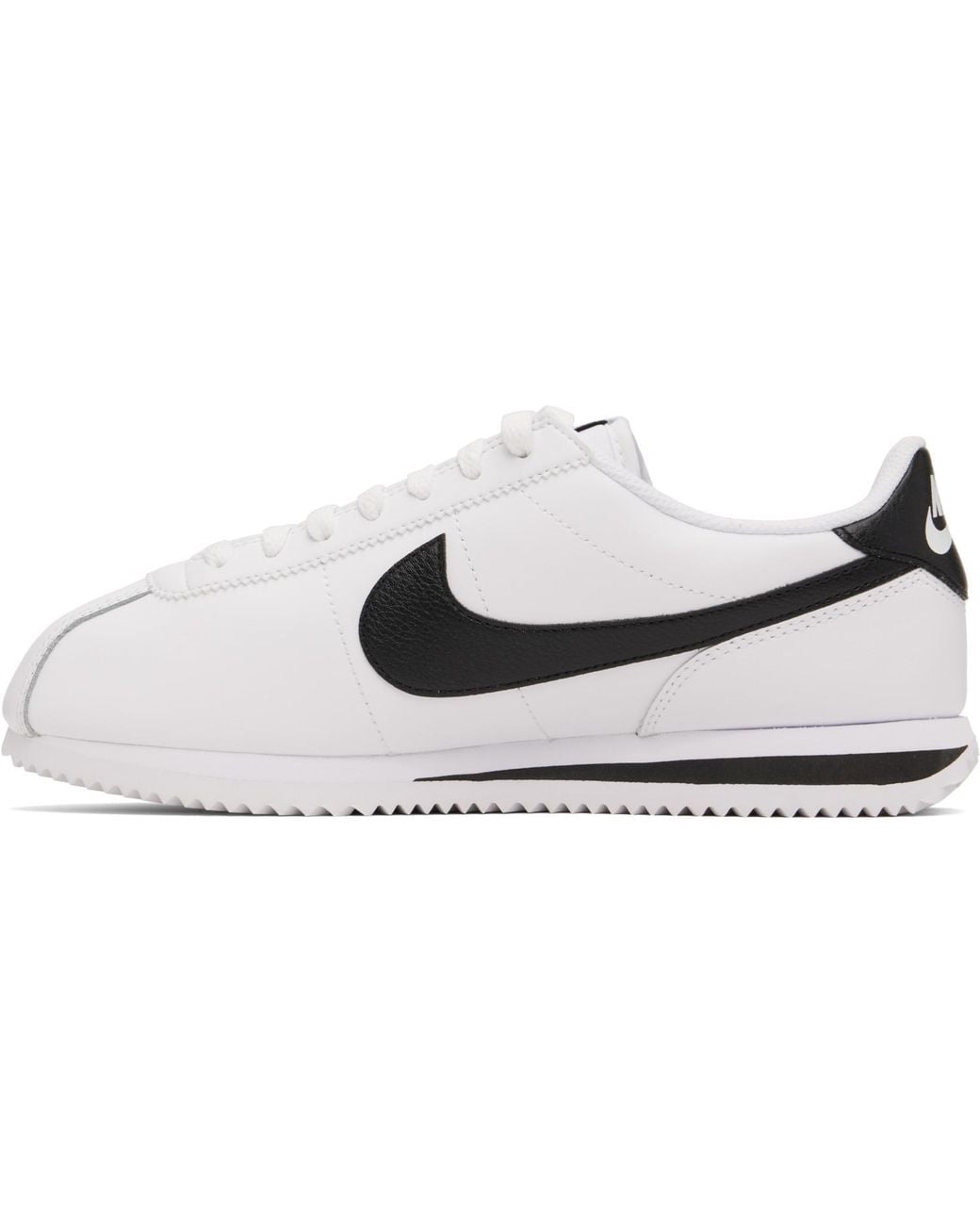 Nike White Cortez Leather Sneakers for men