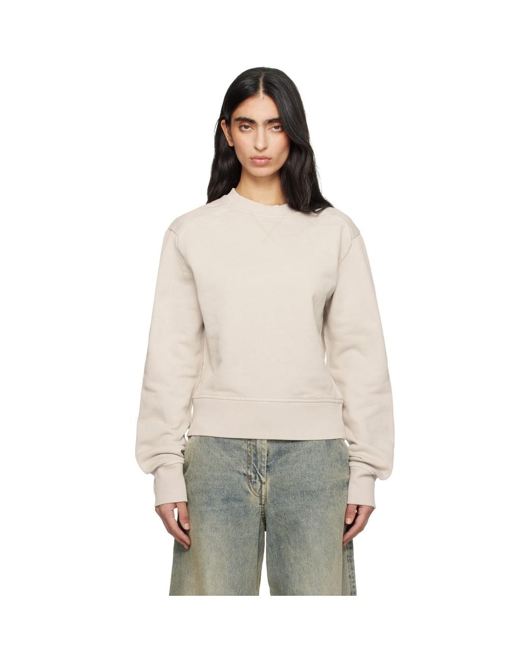 Entire studios White Off- Pod Crew Sweatshirt