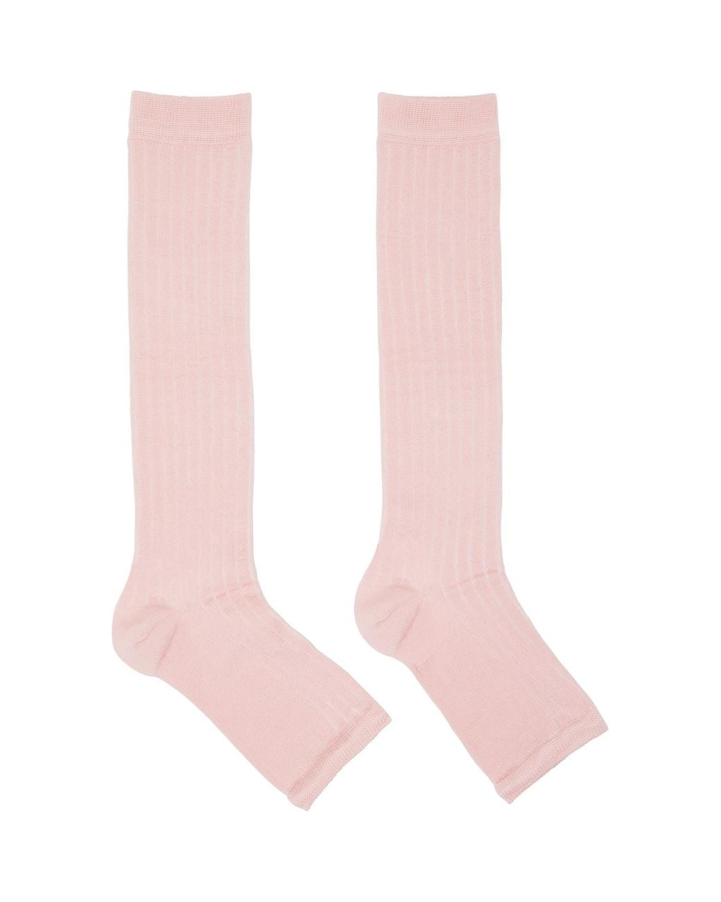 Swedish Stockings Pink Ssense Exclusive Long Sandal Socks