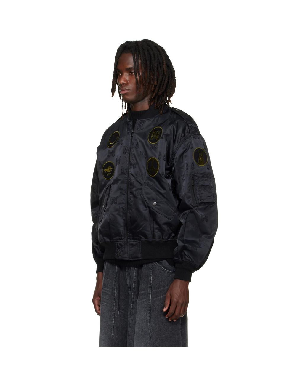 Needles Black L2-B Bomber Jacket for men