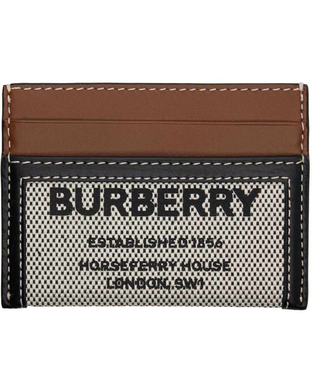 Burberry Blue Horseferry Bifold Wallet Burberry