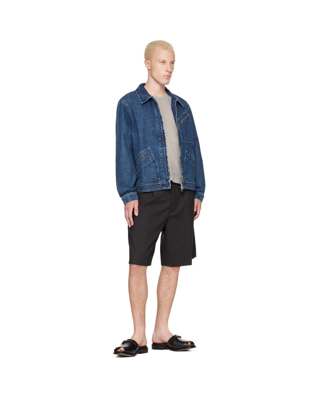 KENZO Blue Paris Signature' Utility Denim Jacket for men