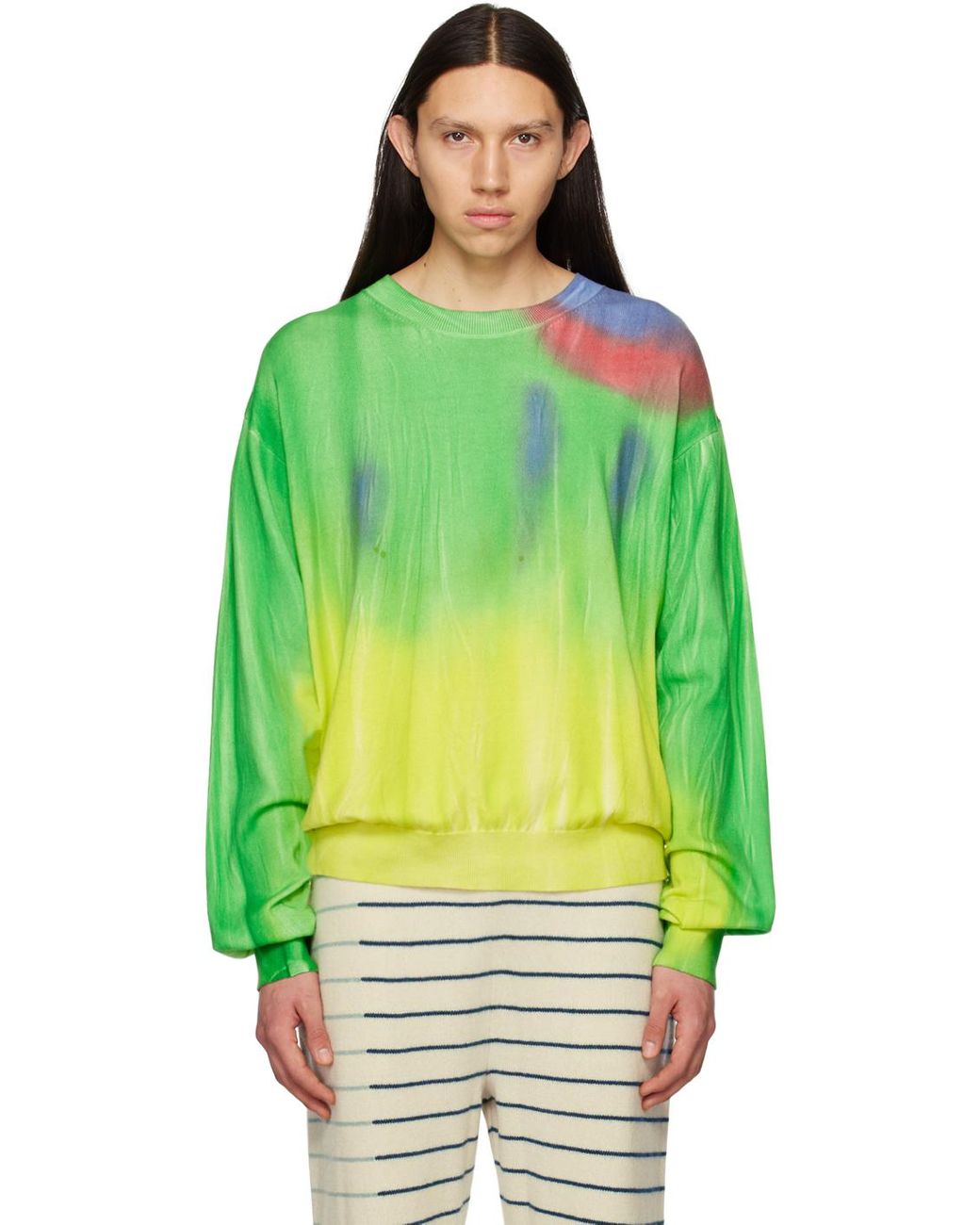 The elder statesman tie dye sweater cheap