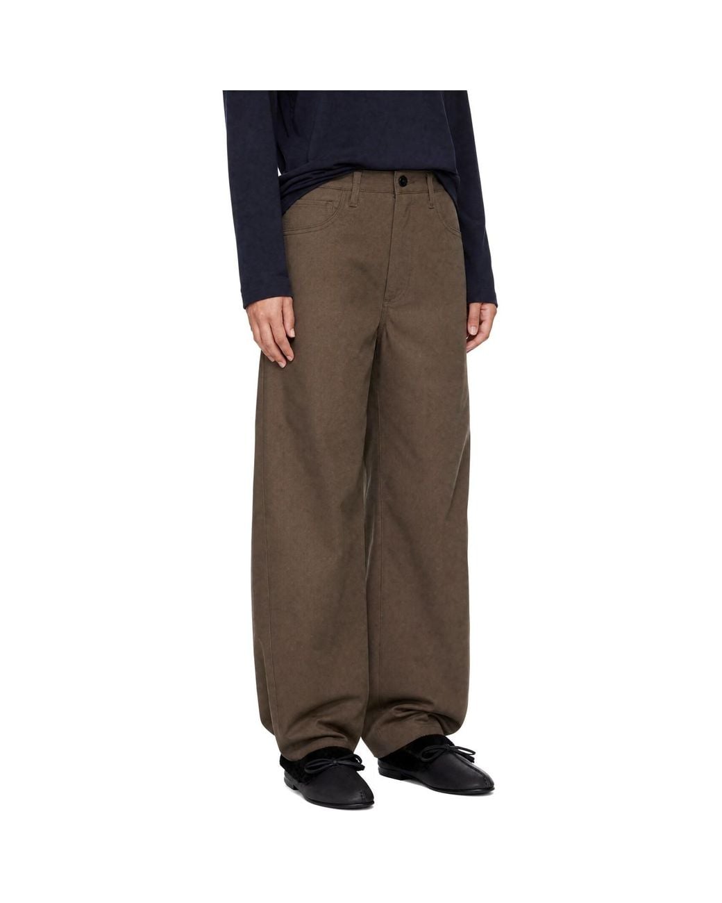 Agolde Brown Taupe Luna Trousers