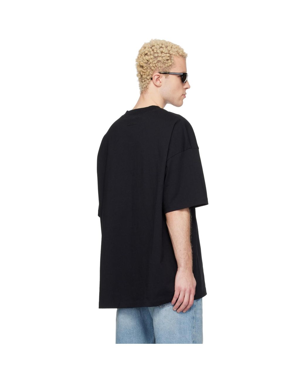 Fear Of God Black Signature 90S Short Sleeve T-Shirt for men
