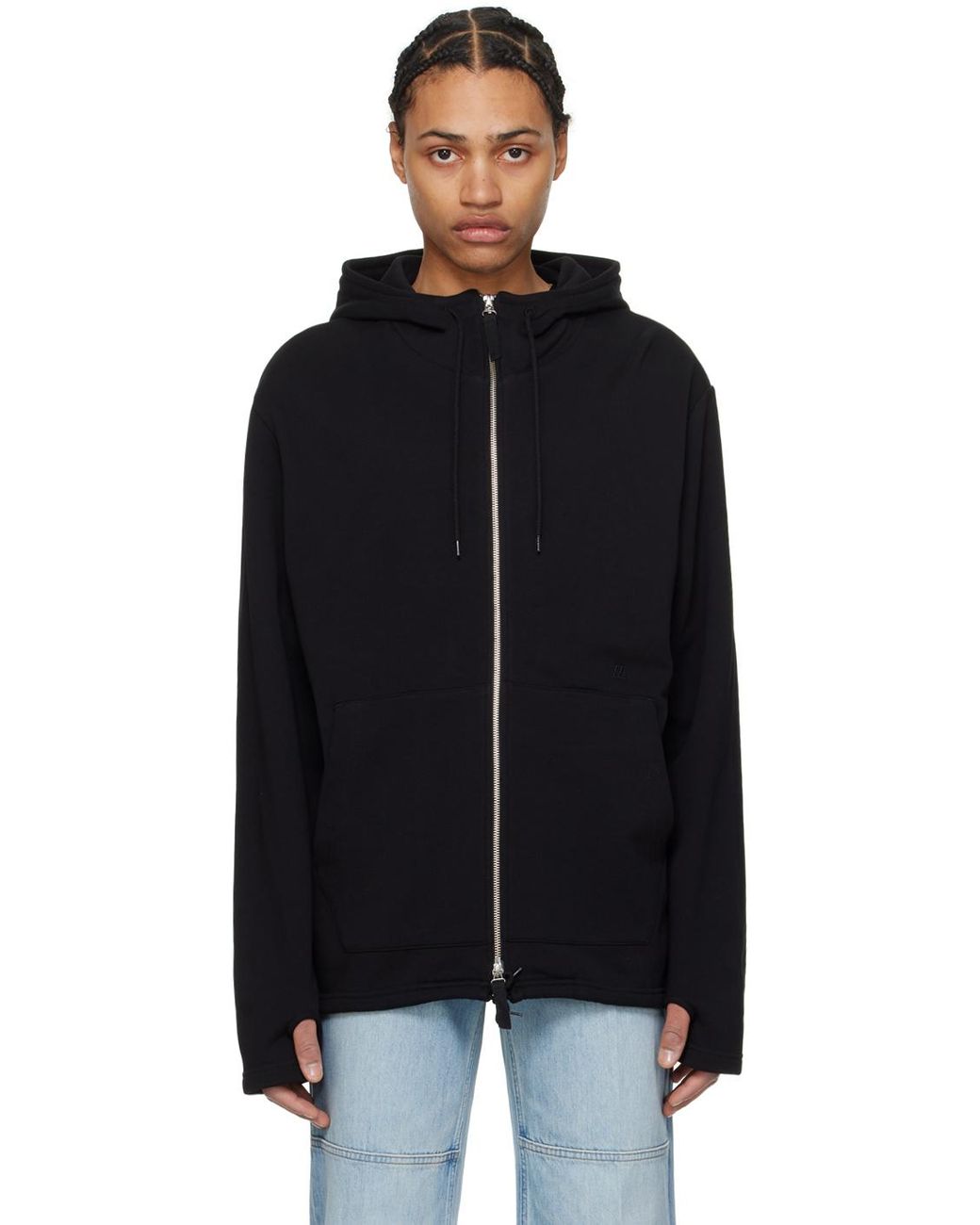 Black helmut lang hoodie best sale