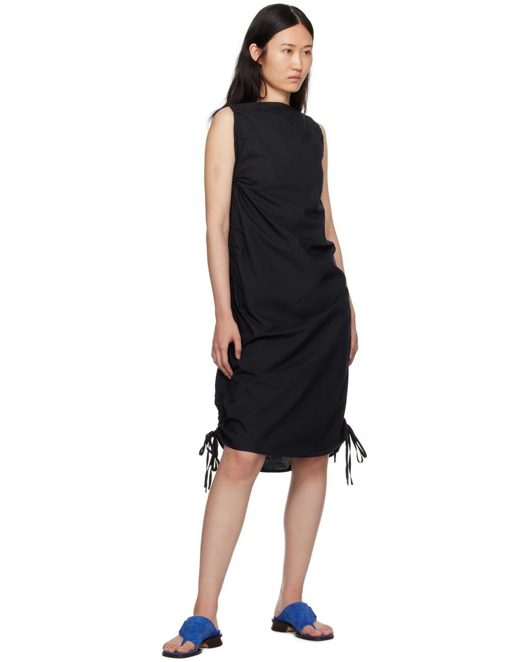 Baserange Pictorial Midi Dress in Black | Lyst Australia