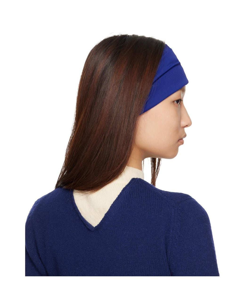 Lanvin Blue Grosgrain Headband