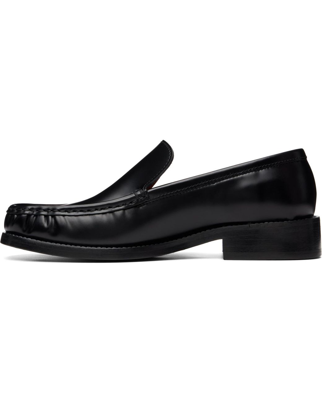 Acne Black Leather Loafers
