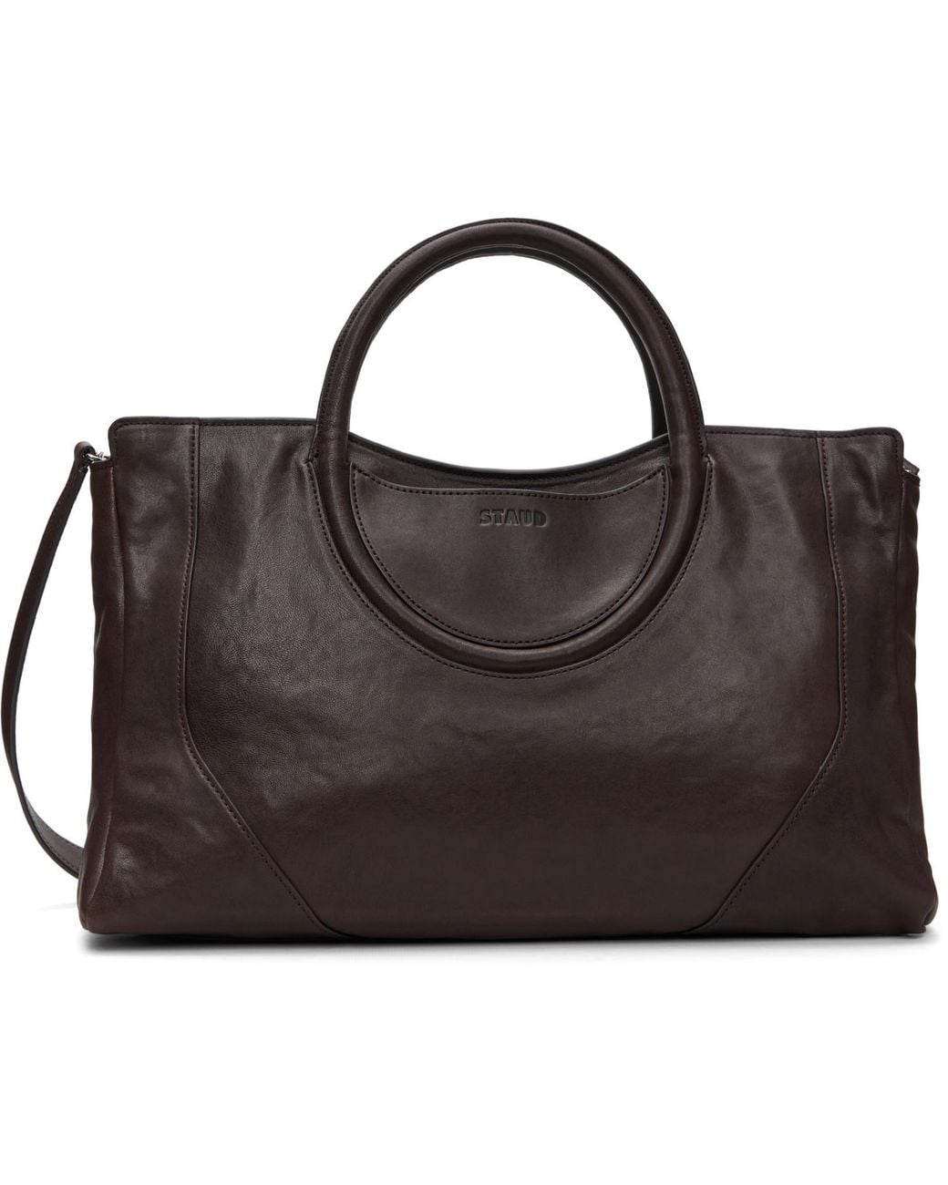 Staud Black Maude Satchel Tote
