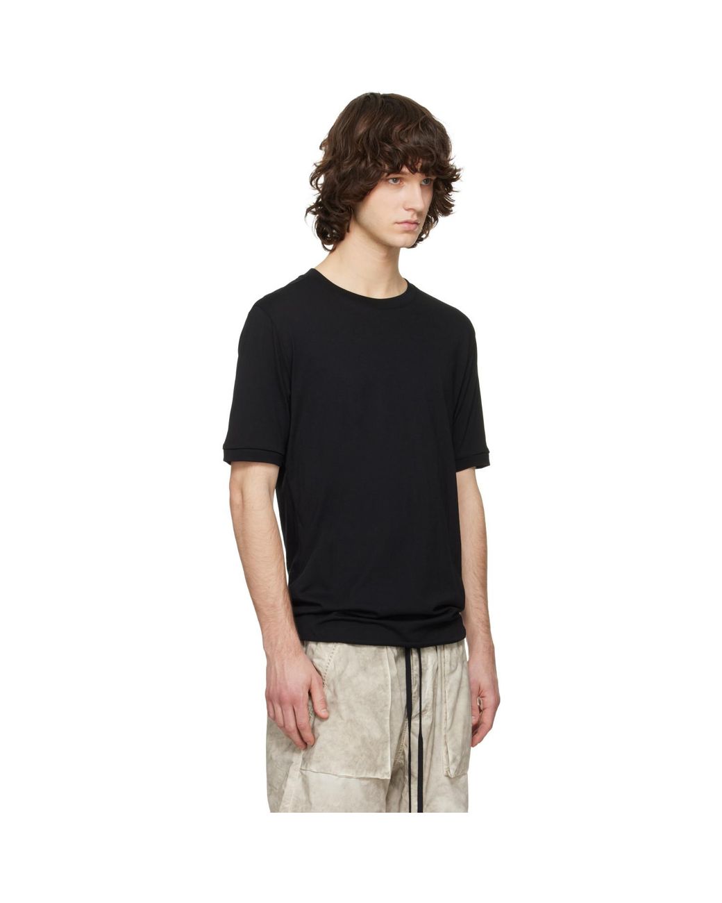 Thom Krom Black M Ts 937 T-Shirt for men