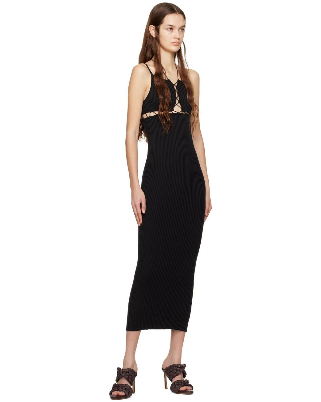 Wynn Hamlyn Black Sunny Maxi Dress