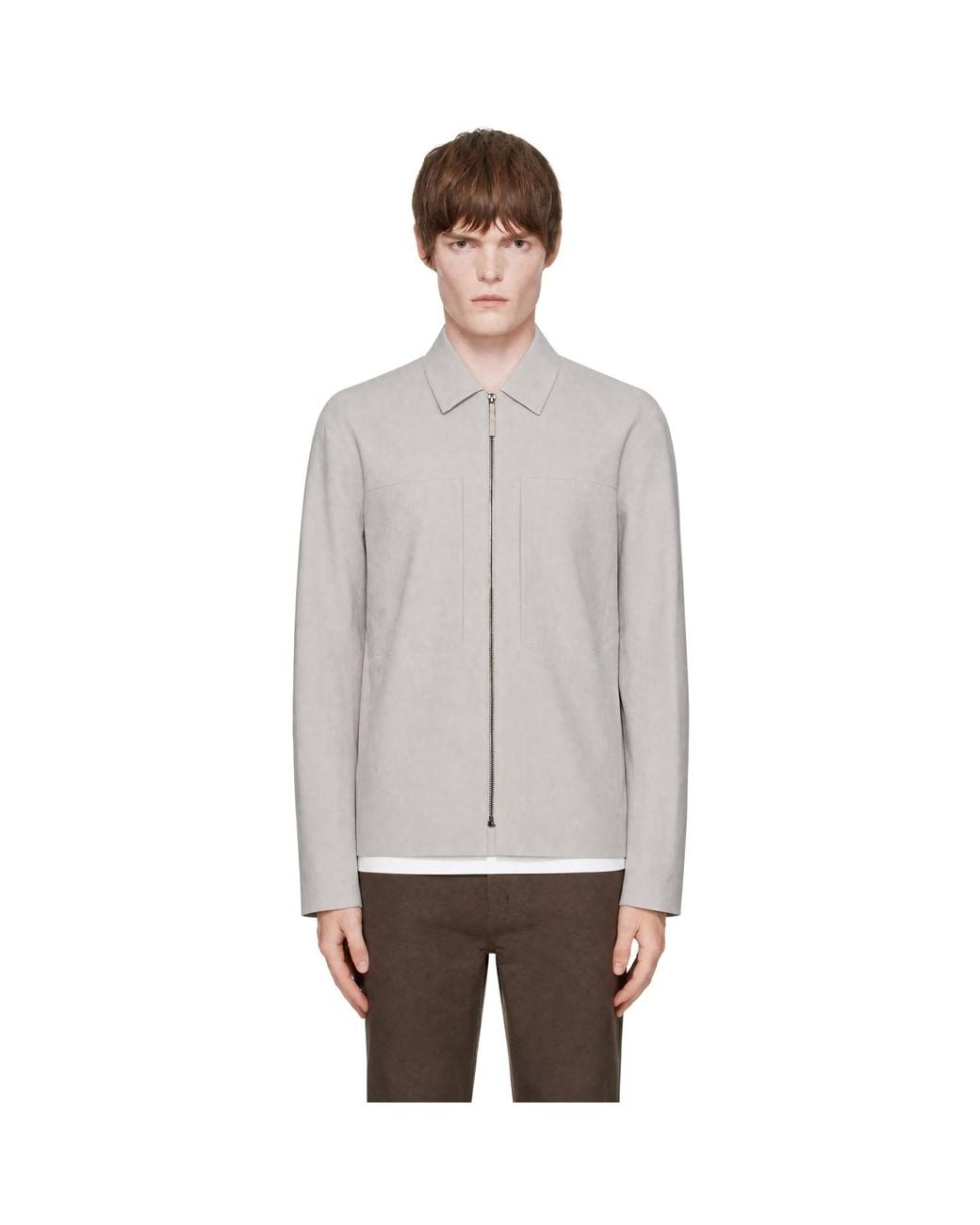 Veilance Gray Mionn Softshell Overshirt for men